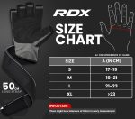 RDX Weight Lifting Workout Gloves with Wrist Support, 50 CM Long Wrist Straps, Anti Slip Padded Palm Protection, Breathable Gym Grip for Fitness Training Powerlifting, Men Women Bodybuilding Exercise - Image 5