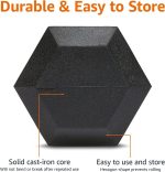 Amazon Basics Rubber Hex Dumbbell Hand Weight - Image 3