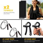 MotionGrey 5-52.5LB Adjustable Dumbbell Set (Single/Pair)| All-in-One Space-Saving Dumbbells with 15 Settings|Compact Weights for Home Gym Workout Fitness Equipment | Includes Jump Ropes & Hand Grips - Image 3