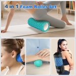 Syourself Foam Roller Set with Massage Ball, 13'' Foam Roller for Back and Legs, Medium Density EVA Massage Roller Trigger Point Muscle Deep Tissue Massager for Muscle Recovery, Yoga Pilates - Image 4
