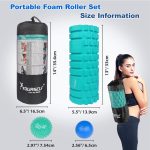 Syourself Foam Roller Set with Massage Ball, 13'' Foam Roller for Back and Legs, Medium Density EVA Massage Roller Trigger Point Muscle Deep Tissue Massager for Muscle Recovery, Yoga Pilates - Image 5