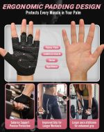 COFIT Breathable Workout Gloves, Antislip Weight Lifting Gym Gloves for Men Women, Superior Grip & Palm Protection for Weightlifting, Fitness, Exercise, Training - Image 5