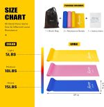Resistance Bands, Exercise Bands, Physical Therapy Bands for Strength Training, Yoga, Pilates, Stretching, Stretch Elastic Band with Different Strengths, Workout Bands for Home Gym - Image 5