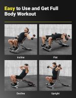 Yoleo Adjustable Weight Bench, 660LB Foldable Workout Bench with Extended Head/Neck Protection/Spine Support for Bench Press, Fast Folding Incline Decline Flat Bench - Image 5