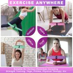 Resistance Bands for Working Out, 3 Levels Exercise Bands Workout Bands Set for Women Men, Hip Legs Booty Bands for Home Fitness, Gym, Yoga, Pilates - Image 5
