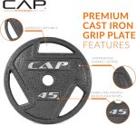 CAP Barbell 2-Inch Olympic Grip Weight Plate | Multiple Options - Image 3