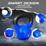 Yes4All Vinyl Coated Kettlebell Weights, Weight Available: 5, 10, 15, 20, 25, 30, 35, 40, 45, 50 Lb - Strength Training Kettlebells for Weightlifting, Conditioning, Strength & Core Training - Image 3