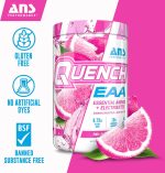 QUENCH EAA Aminos + Electrolytes - Complete Blend of 9 EAAs - 10g Total Amino Acids - Vitamins, Antioxidants, Electrolytes - ZERO Sugar, Carbs, Calories (Pink Lemonade) - Image 3