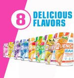 QUENCH EAA Aminos + Electrolytes - Complete Blend of 9 EAAs - 10g Total Amino Acids - Vitamins, Antioxidants, Electrolytes - ZERO Sugar, Carbs, Calories (Pink Lemonade) - Image 7