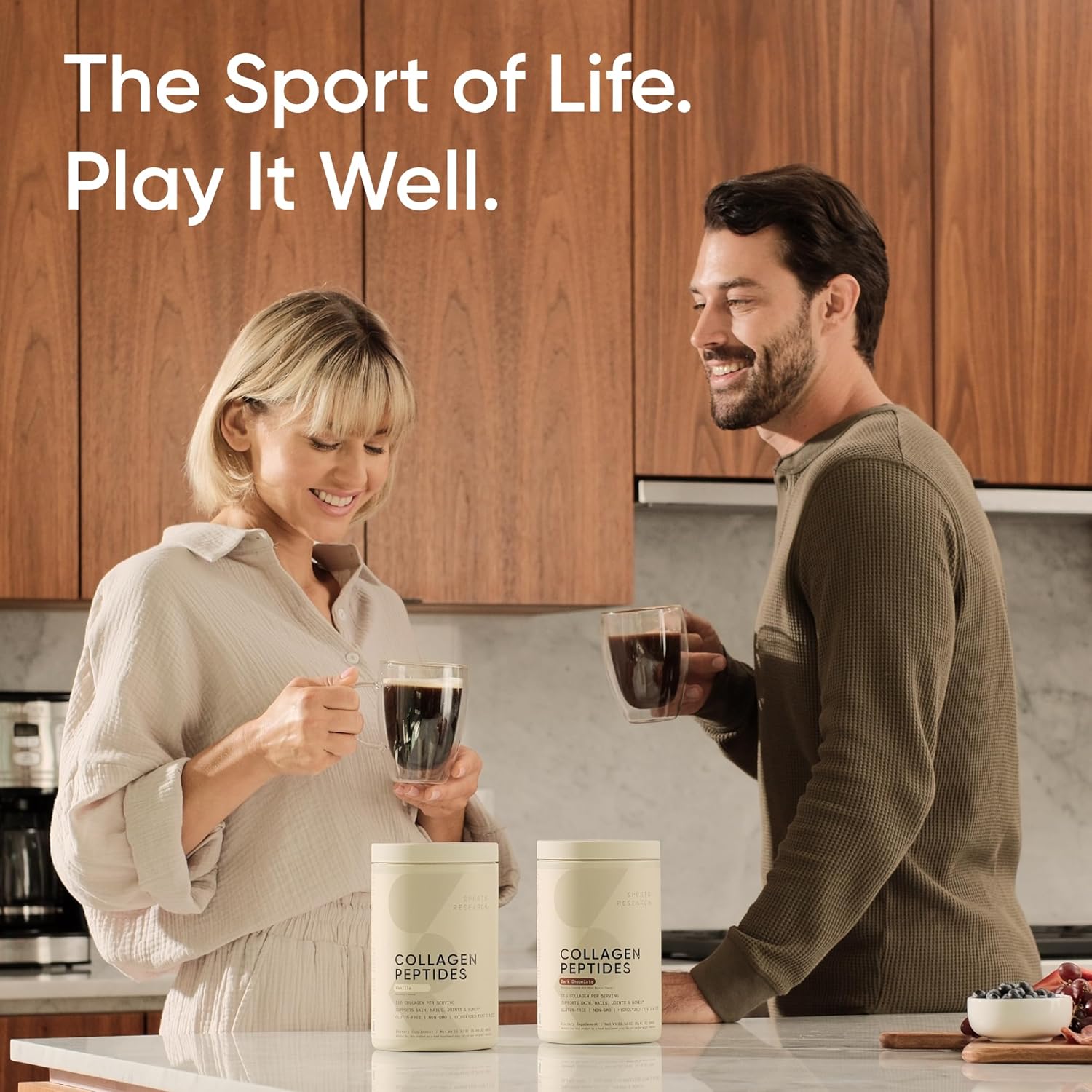 Sports Research Collagen Peptides - Hydrolyzed Type 1 & 3 Collagen Powder Protein Supplement for Essential Amino Acids - Easy Mixing Vital Nutrients & Proteins, Collagen for Women & Men - Image 8