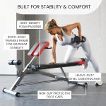 Finer Form Multi-Functional Bench for Full All-in-One Body Workout – Versatile Exercise Equipment for Hyper Back Extension, Abdominal Routines, Decline Bench, Flat Bench or Bench Press. Outstanding Fitness Equipment for Your Home Gym - Image 4