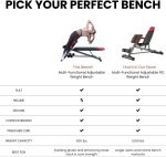 Finer Form Multi-Functional Bench for Full All-in-One Body Workout – Versatile Exercise Equipment for Hyper Back Extension, Abdominal Routines, Decline Bench, Flat Bench or Bench Press. Outstanding Fitness Equipment for Your Home Gym - Image 5