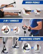 Upgraded Pilates Bar Kit with Resistance Bands Natural Latex for Women & Men, Heavy-Duty Stainless Steel Multifunctional Yoga Pilates Stick for Home Gym Exercise Fitness Equipment Full-Body Workouts - Image 5