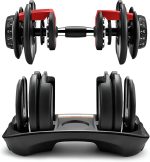 52.5 Lb Adjustable Dumbbell: Adjusts From 5-52.5 Lbs ; 15 Adjustable Weight Settings, COMPACT, SPACE EFFICIENT AND EASY TO USE - Image 3