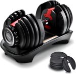 52.5 Lb Adjustable Dumbbell: Adjusts From 5-52.5 Lbs ; 15 Adjustable Weight Settings, COMPACT, SPACE EFFICIENT AND EASY TO USE - Image 6