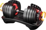 52.5 Lb Adjustable Dumbbell: Adjusts From 5-52.5 Lbs ; 15 Adjustable Weight Settings, COMPACT, SPACE EFFICIENT AND EASY TO USE - Image 7