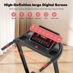 Treadmill with Incline for Home, WENOKER 15% Auto Incline Treadmill with Handrail 300 lbs Capacity, 3.0HP Quiet Walking Pad Tread mill with App, Portable Folding Tread mill with Heart Rate & Wide Belt - Image 3