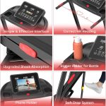 Treadmill with Incline for Home, WENOKER 15% Auto Incline Treadmill with Handrail 300 lbs Capacity, 3.0HP Quiet Walking Pad Tread mill with App, Portable Folding Tread mill with Heart Rate & Wide Belt - Image 7