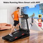 Treadmill with Incline for Home, WENOKER 15% Auto Incline Treadmill with Handrail 300 lbs Capacity, 3.0HP Quiet Walking Pad Tread mill with App, Portable Folding Tread mill with Heart Rate & Wide Belt - Image 8