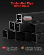 Multi-Functional Power Cage with Cable Crossover, 1600 LB Capacity Home Gym Squat Rack, Strength Training Rack & Attachments - Image 4