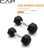 CAP Barbell Coated Hex Dumbbell Weight - Pairs | Multiple Options - Image 3
