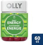 OLLY Daily Energy Gummy Supplement 100% caffeine-free energy vitamins Tropical Passion blend of vitamin B12, CoQ10 & Goji Berry 30 day supply 60 gummies - Image 3