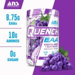 QUENCH EAA Aminos + Electrolytes - Complete Blend of 9 EAAs - 10g Total Amino Acids - Vitamins, Antioxidants, Electrolytes - ZERO Sugar, Carbs, Calories (Grape Blast) - Image 3