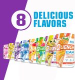 QUENCH EAA Aminos + Electrolytes - Complete Blend of 9 EAAs - 10g Total Amino Acids - Vitamins, Antioxidants, Electrolytes - ZERO Sugar, Carbs, Calories (Grape Blast) - Image 8