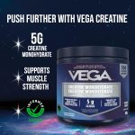 Vega Creatine Monohydrate Micronized Powder, Pure Unflavored, 100 Servings, 5000mg Per Serving, 500g Tub - Image 3