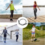 PACETAP Jump Rope, Adjustable Steel Wire Skipping Rope, Workout for Double Unders, Cross Fitness, Boxing, Exercise, Professional Speed Rope with Swivel Ball Bearing for Men & Women - Image 6