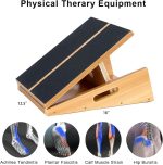 StrongTek Professional Wooden Slant Board, Adjustable Incline Board and Calf Stretcher, Stretch Board - Extra Side-Handle Design for Portability - Image 3