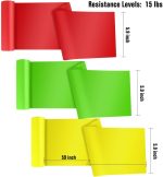 Resistance Bands Elastic Exercise Bands 3 Pack Physical Therapy Tension Band Recovery Band Workout Strength Training Bands for Women, Yoga, Arms,Upper Body and Shoulders - Image 3