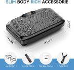 Vibration Plate Exercise Machine,Vibration Plate Machine 199 Adjustable Speed,Vibrating Plate Exercise Machine Automatic Mode P1-P7,Vibration Platform with Bluetooth 450 Lbs Capacity - Image 5