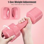 Adjustable Dumbbell Set of 2, Sportneer 4 in 1 Free Weights Dumbbells for Women Man, Each 2lb 3lb 4lb 5lb Fast Adjust Weights with TPU Soft Rubber Handle for Home Gym Exercise Training - Image 3
