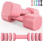 Adjustable Dumbbell Set of 2, Sportneer 4 in 1 Free Weights Dumbbells for Women Man, Each 2lb 3lb 4lb 5lb Fast Adjust Weights with TPU Soft Rubber Handle for Home Gym Exercise Training - Image 8