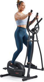 Sunny Health & Fitness Upright Elliptical Indoor Full-Body Exerciser, Home Cross-Training Arm/Leg Cardio Workout Machine, Optional Free SunnyFit App Connection, Long Stride Length, Adjustable Seating - Image 2