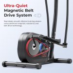 Sunny Health & Fitness Upright Elliptical Indoor Full-Body Exerciser, Home Cross-Training Arm/Leg Cardio Workout Machine, Optional Free SunnyFit App Connection, Long Stride Length, Adjustable Seating - Image 4