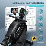 Rowing Machine,Wenoker Magnetic Rower Machine for Home,350 LB Weight Capacity, Smooth Whisper Quiet with LCD Monitor Tablet Holder & Comfortable Seat Cushion, Compact and Saves Space - Image 3