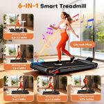 Walking Pad Treadmill with Speaker, 4-in-1 6.2MPH Treadmill for Home with App Compatible, 10% Incline, LED Display, 2.75HP Brushless Motor, 350 LB Weight Capacity, 12 HIIT Programs - Image 3