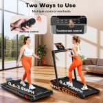 Walking Pad Treadmill with Speaker, 4-in-1 6.2MPH Treadmill for Home with App Compatible, 10% Incline, LED Display, 2.75HP Brushless Motor, 350 LB Weight Capacity, 12 HIIT Programs - Image 8