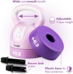 Yes4All Adjustable Kettlebell Weights Set for Women Strength Training, Kettlebells Workout Equipment for Home Gym - Image 4