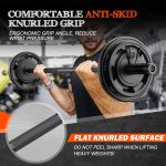 56" Olympic Barbell Bar, 2" Standard Straight Barbell Bars for Weight Lifting for Bench Press/Squats/Hip Thrusts/Lunges/Biceps Home Gym- 2 Spring Collars(500lb Weight Capacity) - Image 3