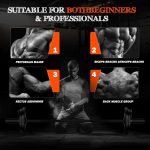 56" Olympic Barbell Bar, 2" Standard Straight Barbell Bars for Weight Lifting for Bench Press/Squats/Hip Thrusts/Lunges/Biceps Home Gym- 2 Spring Collars(500lb Weight Capacity) - Image 5