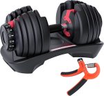 15 in 1 Adjustable Dumbbell 52.5lb with Fast Automatic Adjustable and Weight Plate for Body Workout Home Gym 52.5LB/24KG - Image 7