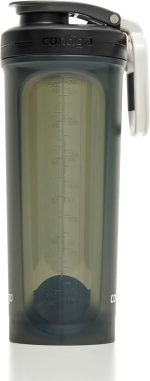 Contigo Fit Shake & Go 2.0 Protein Shaker Bottle with Leak-Proof Lid, Gym Water Bottle with Whisk and Carry Handle, Dishwasher Safe Mixer Bottle, Sake/Salt, 28 oz (828 mL) - Image 3