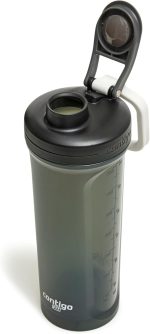 Contigo Fit Shake & Go 2.0 Protein Shaker Bottle with Leak-Proof Lid, Gym Water Bottle with Whisk and Carry Handle, Dishwasher Safe Mixer Bottle, Sake/Salt, 28 oz (828 mL) - Image 4
