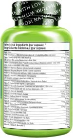 NATURELO Mens Multivitamins - One Daily Multivitamin for Men with Vitamins, Minerals & Organic Whole Foods, Boost Energy & Health, Non-GMO, 120 Vegetarian Capsules - Image 3