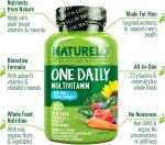 NATURELO Mens Multivitamins - One Daily Multivitamin for Men with Vitamins, Minerals & Organic Whole Foods, Boost Energy & Health, Non-GMO, 120 Vegetarian Capsules - Image 4