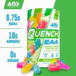 QUENCH EAA Aminos + Electrolytes - Complete Blend of 9 EAAs - 10g Total Amino Acids - Vitamins, Antioxidants, Electrolytes - ZERO Sugar, Carbs, Calories (Sour Gummy Blast) - Image 3