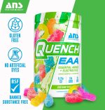 QUENCH EAA Aminos + Electrolytes - Complete Blend of 9 EAAs - 10g Total Amino Acids - Vitamins, Antioxidants, Electrolytes - ZERO Sugar, Carbs, Calories (Sour Gummy Blast) - Image 4